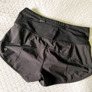 LuluLemon Black High Rise Speed Short